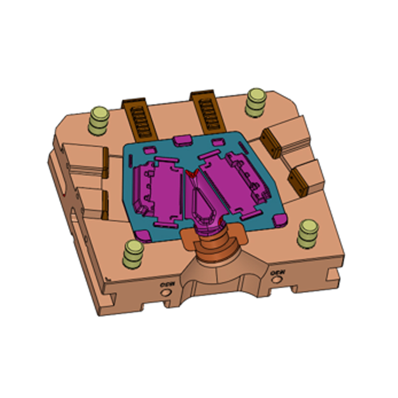 อลูมิเนียมอัลลอยด์หล่อช่องใส่แบตเตอรี่แผ่นหนึ่งแม่พิมพ์สองหลุม อลูมิเนียมอัลลอยด์หล่อช่องใส่แบตเตอรี่แผ่นหนึ่งแม่พิมพ์สองหลุม